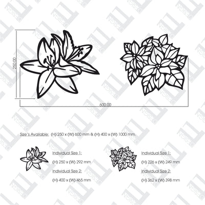 2 Piece Lily Flowers - Design11