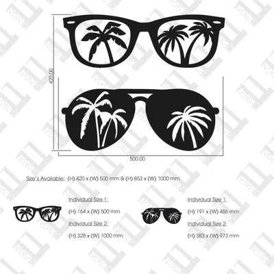 2 PIECE SUMMERTIME GLASSES - Design11