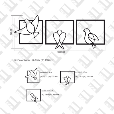 3 Piece Birds - Design11