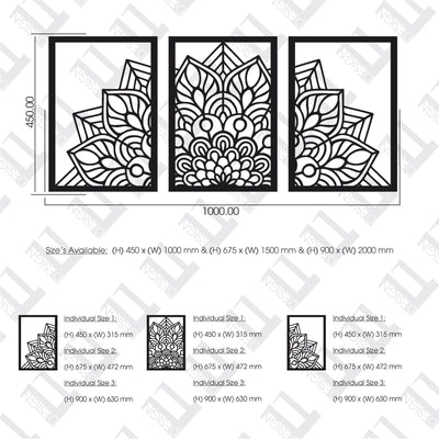 3 Piece Mandala - Design11