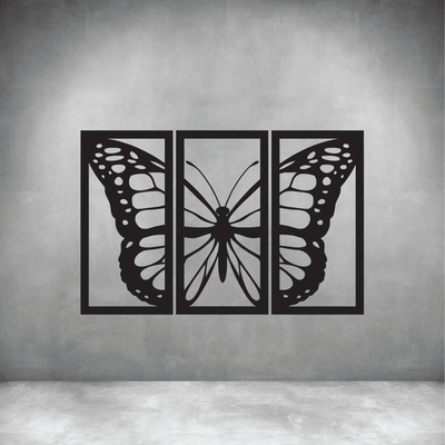 3 Piece Single Butterfly - Design11