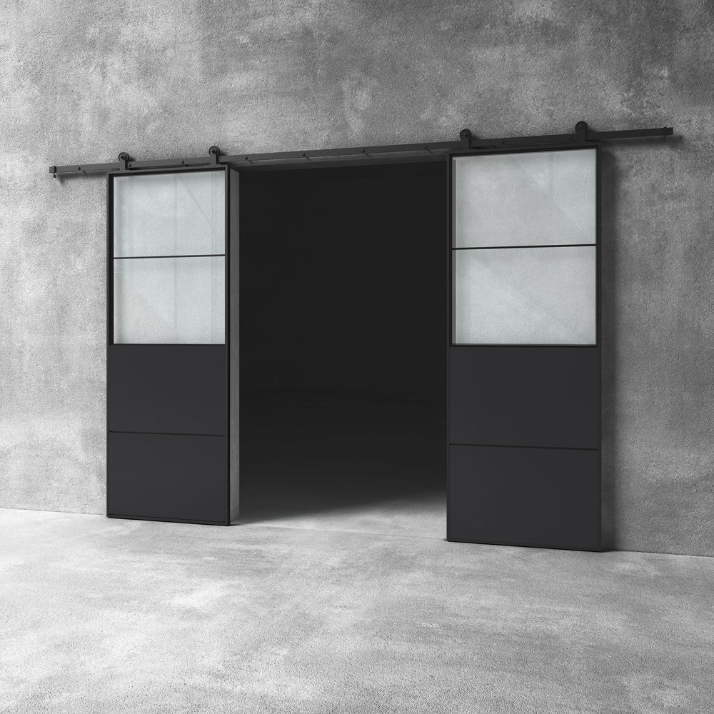 Glass Barn Door D12 Custom Size