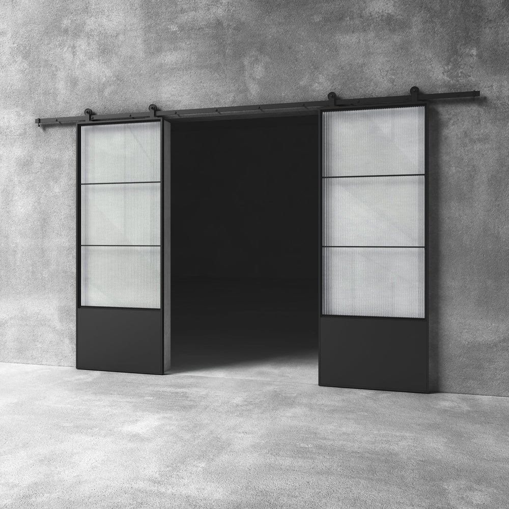Glass Barn Door D15 Custom Size