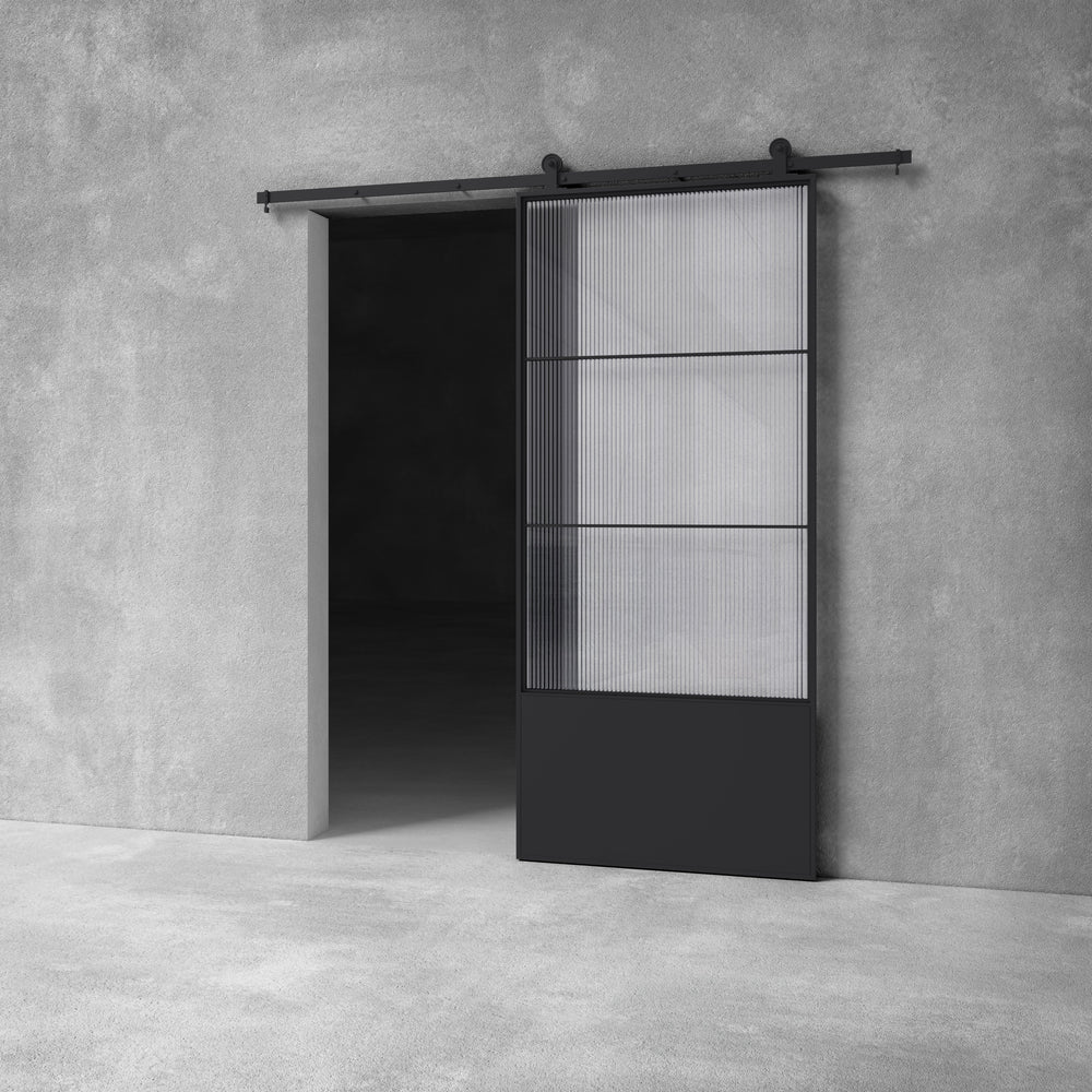 Glass Barn Door D02 Custom Size