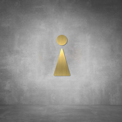 Cutout Toilet Female Sign | D01
