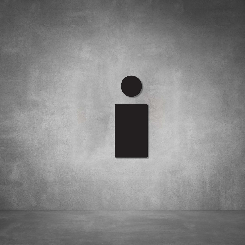Cutout Toilet Male Sign | D01