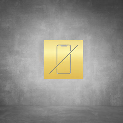 No Cellphones Allowed Sign