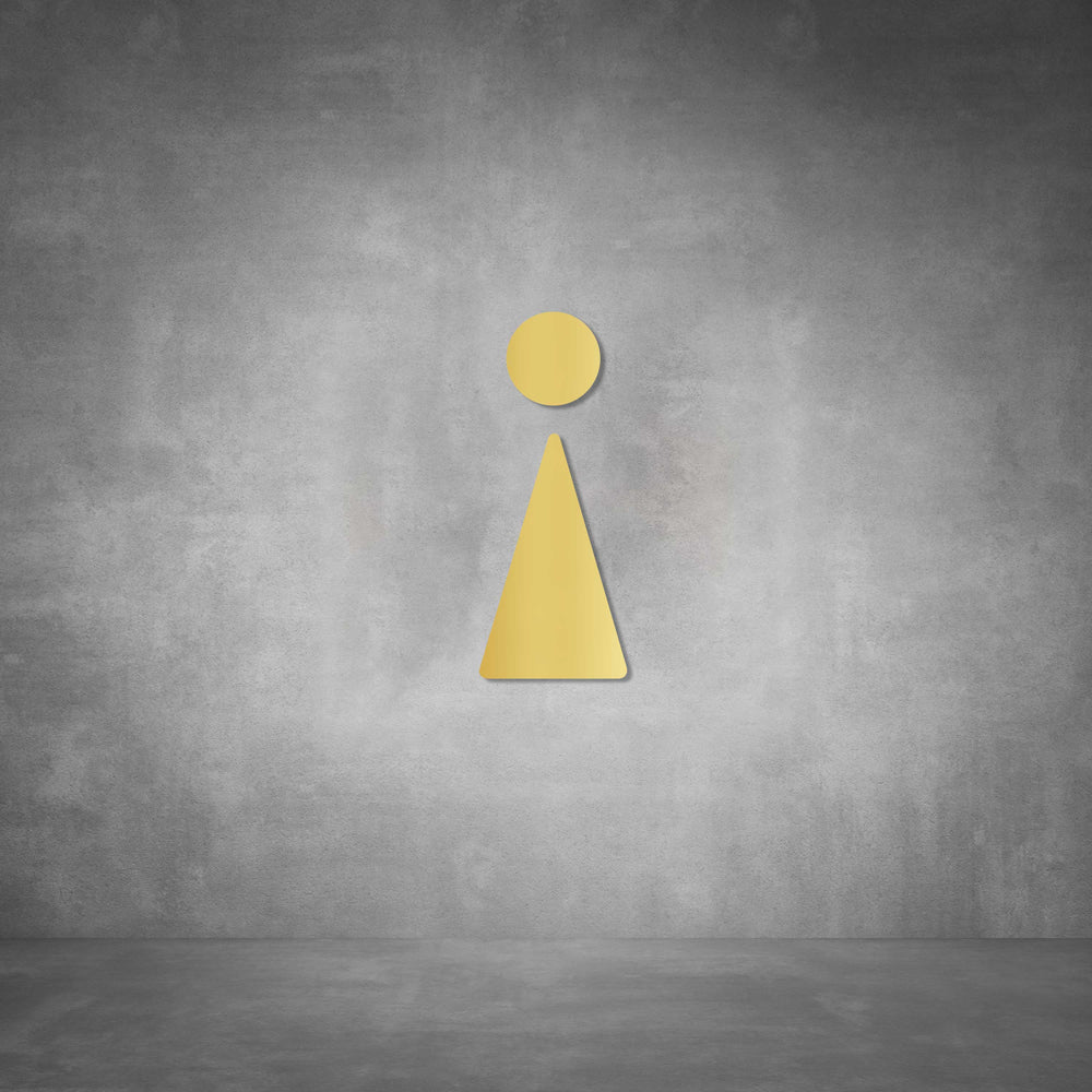 Cutout Toilet Female Sign | D01