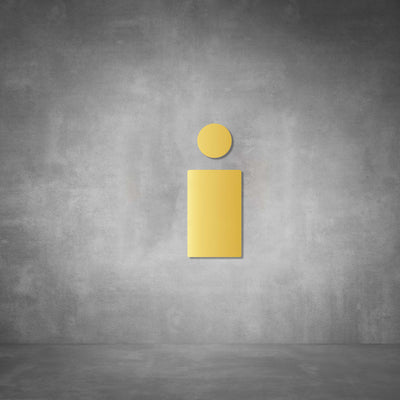 Cutout Toilet Male Sign | D01