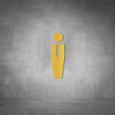 Cutout Toilet Male Sign | D04