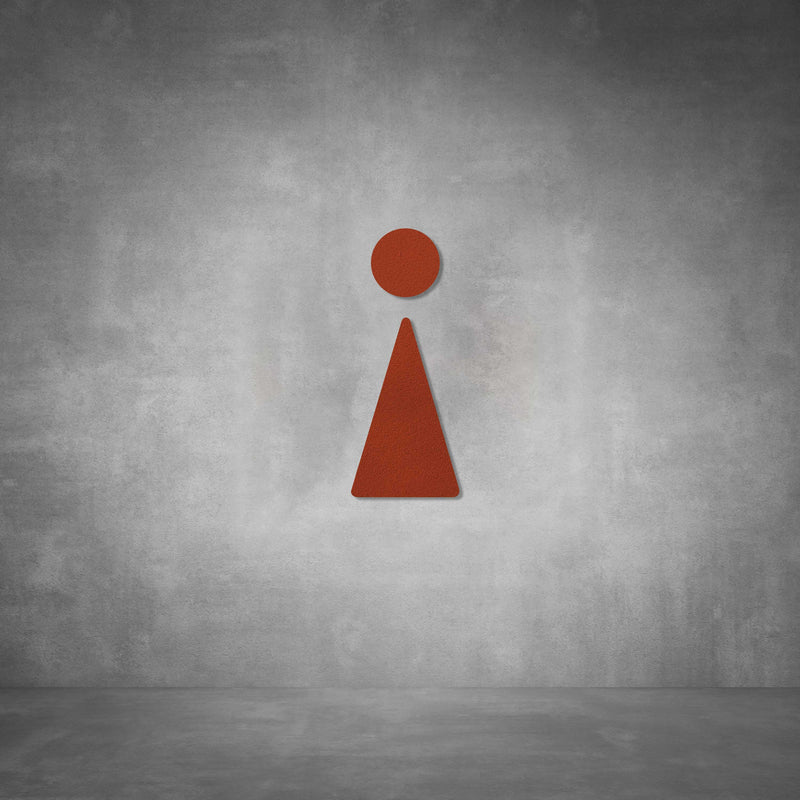 Cutout Toilet Female Sign | D01