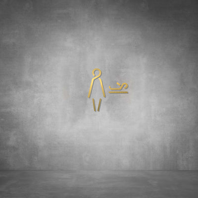 Cutout Baby Changing Sign D05