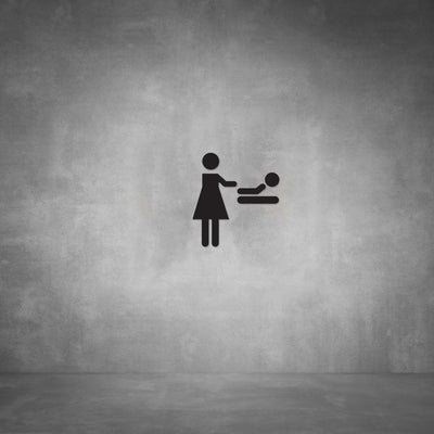 Cutout Baby Changing Sign D03 - Design11