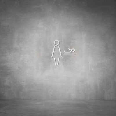 Cutout Baby Changing Sign D05 - Design11