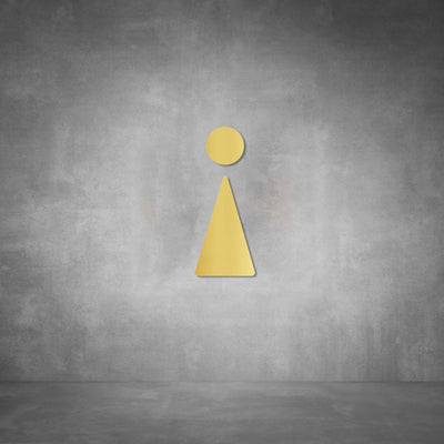 Cutout Toilet Female Sign | D01 - Design11