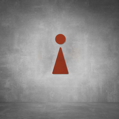 Cutout Toilet Female Sign | D01 - Design11