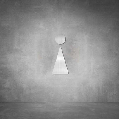 Cutout Toilet Female Sign | D01 - Design11