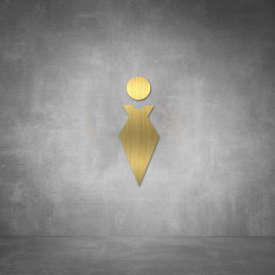 Cutout Toilet Female Sign | D04 - Design11