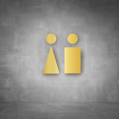 Cutout Toilet Male and Female Sign | D01 - Design11