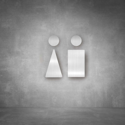 Cutout Toilet Male and Female Sign | D01 - Design11