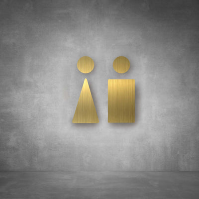 Cutout Toilet Male and Female Sign | D01 - Design11