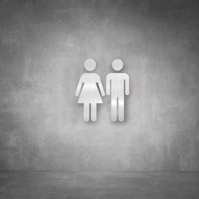 Cutout Toilet Male and Female Sign | D03 - Design11