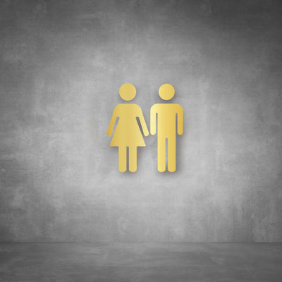 Cutout Toilet Male and Female Sign | D03 - Design11