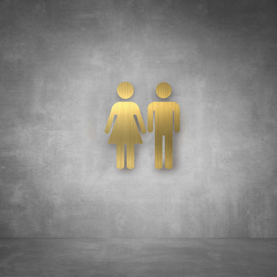Cutout Toilet Male and Female Sign | D03 - Design11