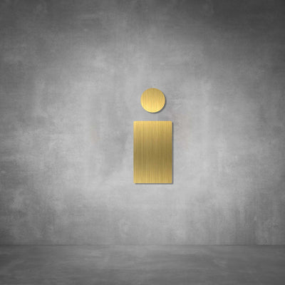 Cutout Toilet Male Sign | D01 - Design11