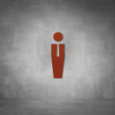Cutout Toilet Male Sign | D04 - Design11