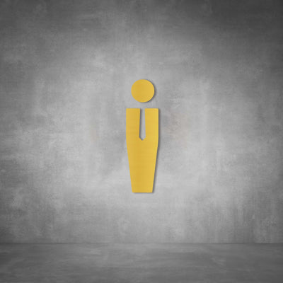 Cutout Toilet Male Sign | D04 - Design11