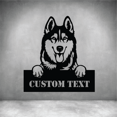 Husky with Custom Text - Design11