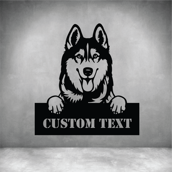 Husky with Custom Text – Design11