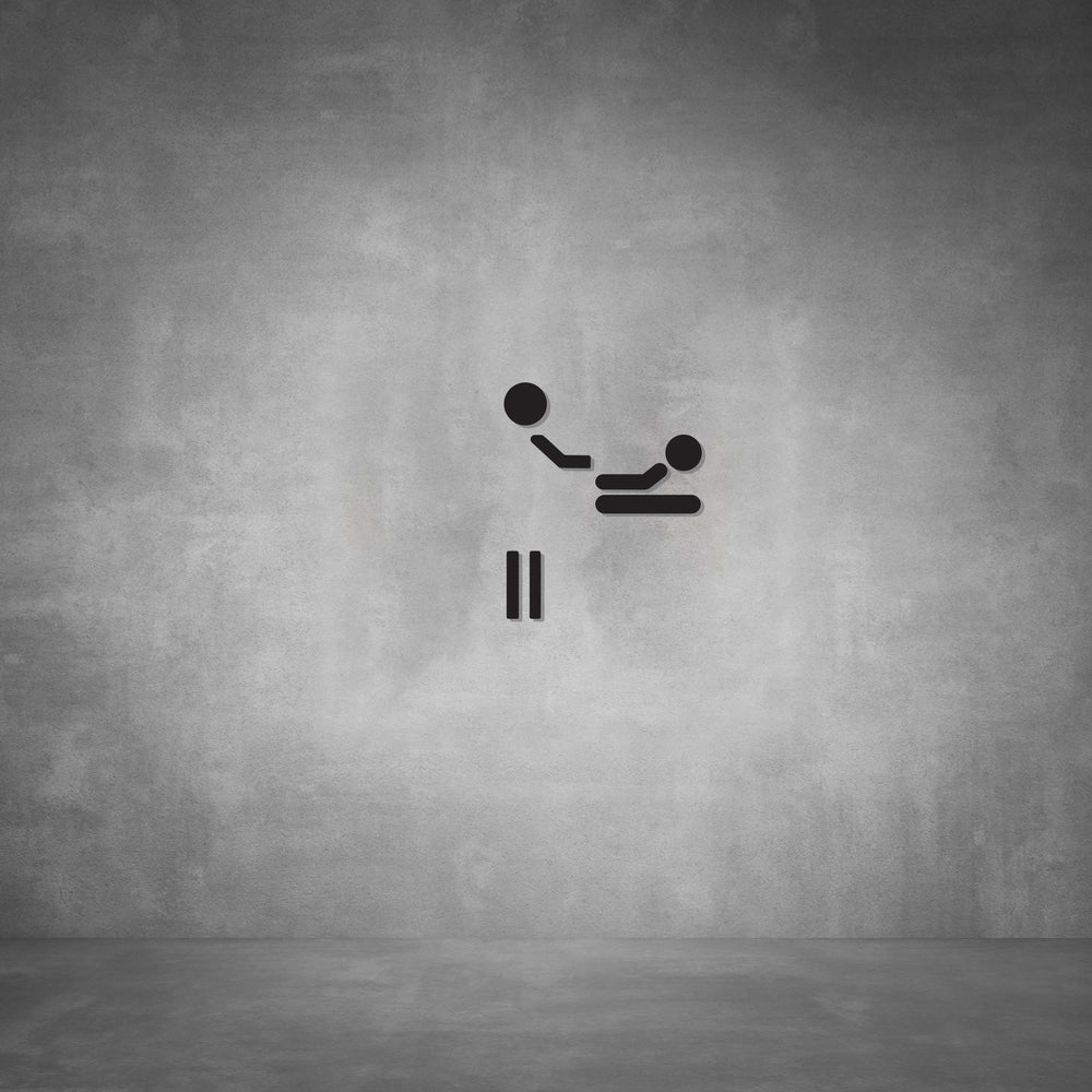 Cutout Baby Changing Sign D02