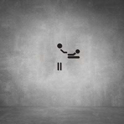Cutout Baby Changing Sign D02