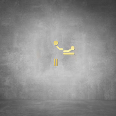 Cutout Baby Changing Sign D02
