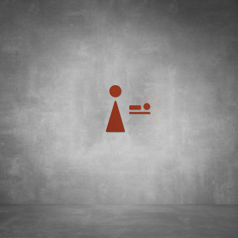 Cutout Baby Changing Sign D01