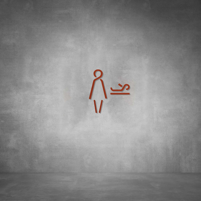 Cutout Baby Changing Sign D05