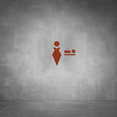 Cutout Baby Changing Sign D04