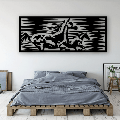 2 Horses running wild & free - Design11
