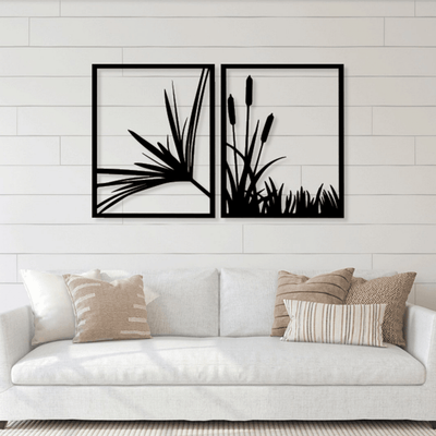 2 Piece Nature River Plants - Design11