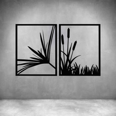 2 Piece Nature River Plants - Design11