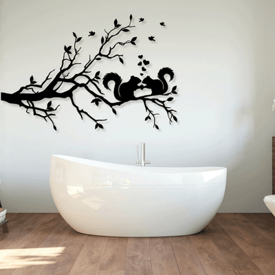 2 Squirrels on Branch - Design11