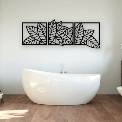3 PIECE GEOMETRIC LEAVES - Design11