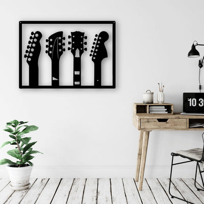 4 Guitars in Frame - Design11