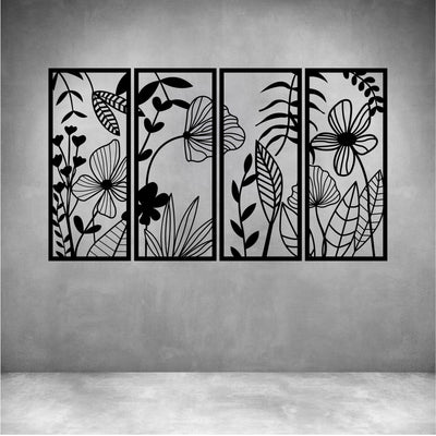 4 Piece Flowers - Design11