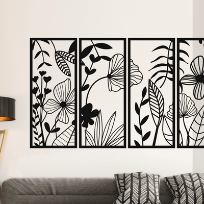 4 Piece Flowers - Design11