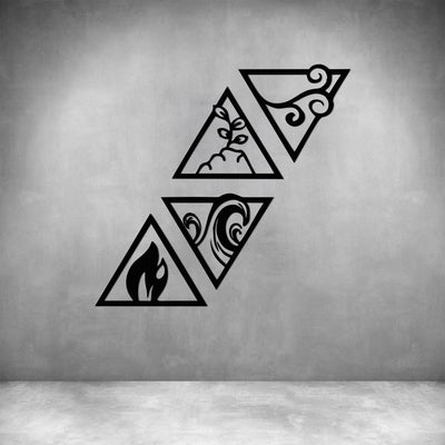 4 Piece Four Elements in Triangles - Design11