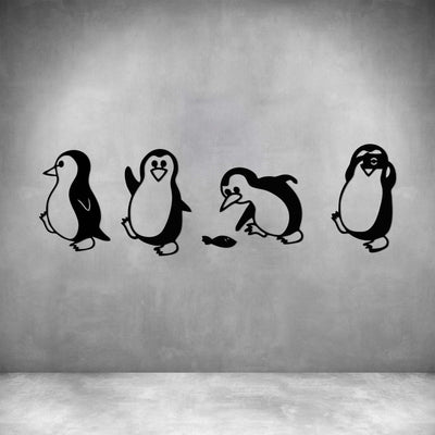 5 PIECE PENGUINS WITH FISH - Design11
