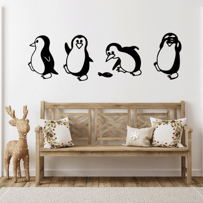 5 PIECE PENGUINS WITH FISH - Design11